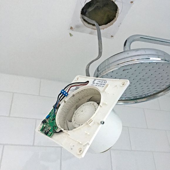 FB Improvements electrical work on bathroom fan